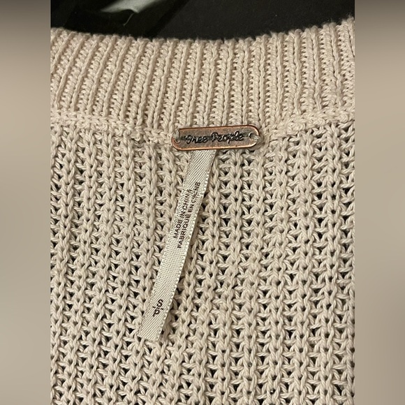 Free People Honey Drip Chunky Knit Vest In Cream Size S - Picture 5 of 12